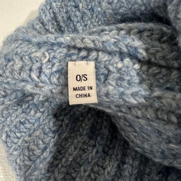 NEW RE/DONE UNISEX POM POM BEANIE - BLUE